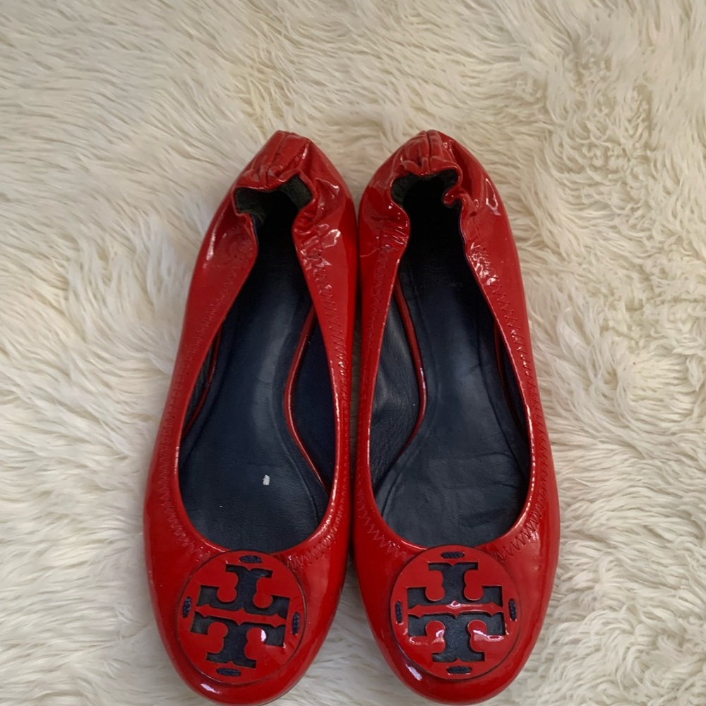 Tory Burch Red Flats